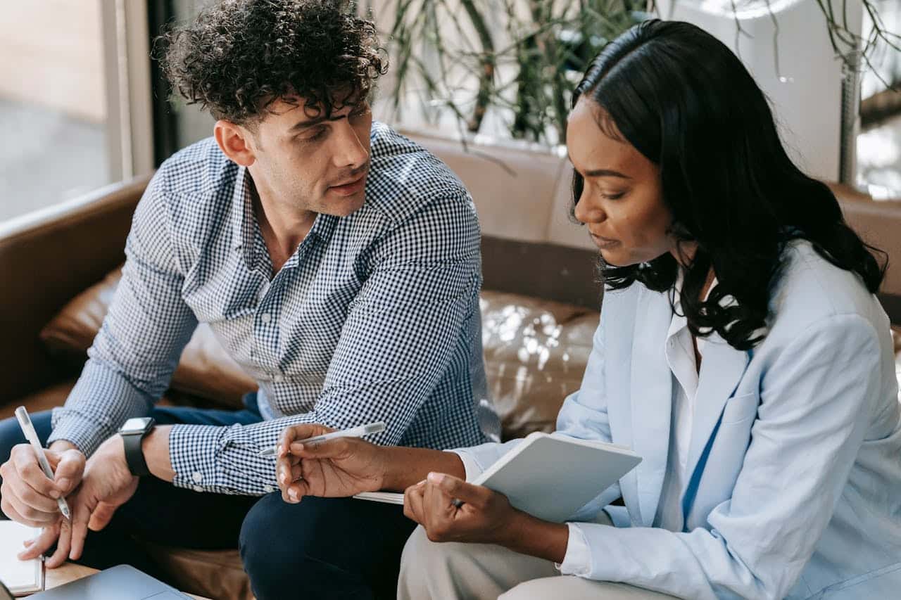 Clinician in a supervision session
